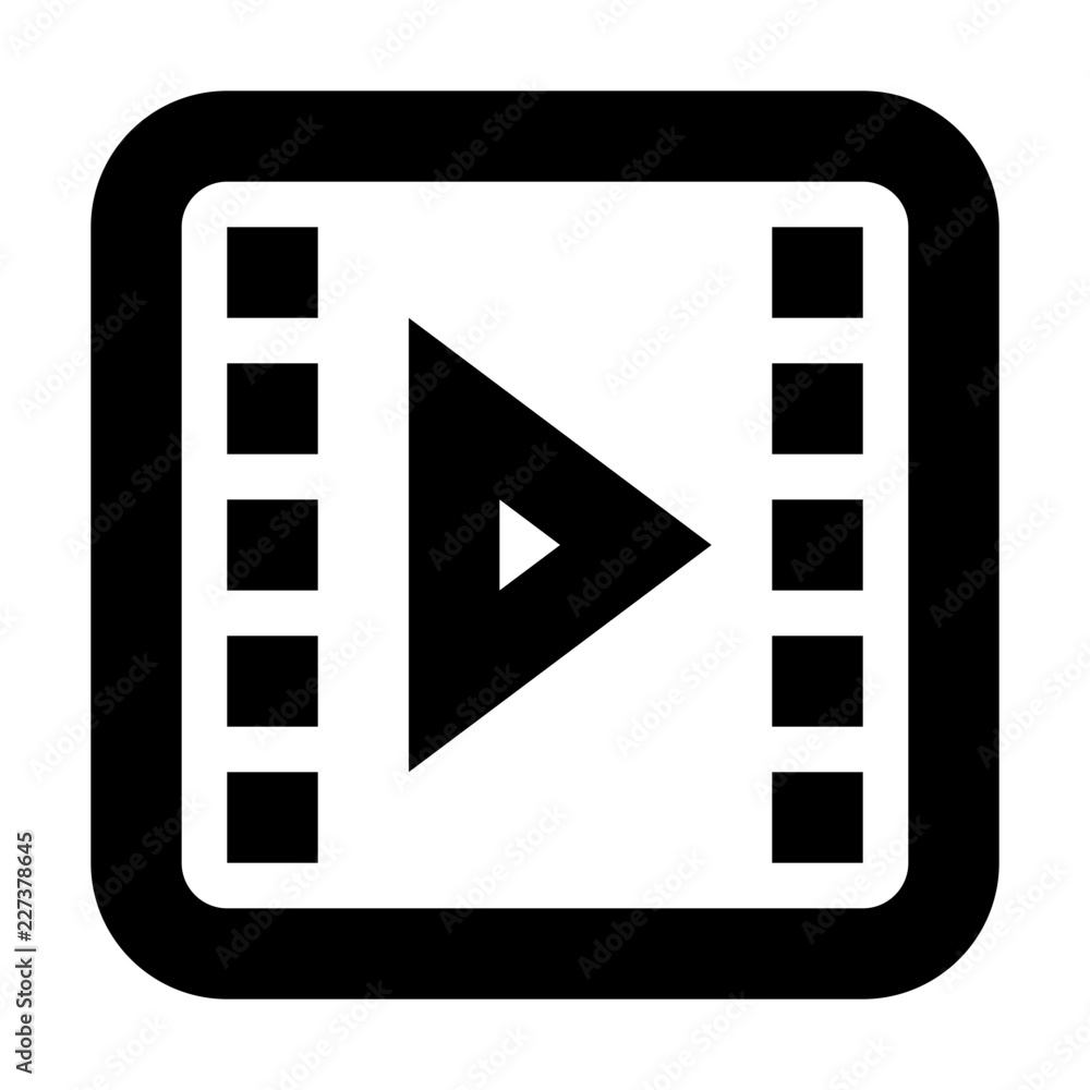Filmstrip Media Multimedia Electronics Hardware vector icon Filmstrip Media Multimedia Electronics Hardware vector icon