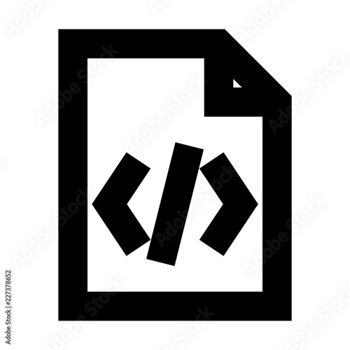 Document File Code Gui Web vector icon