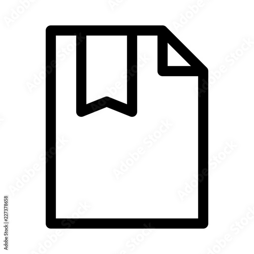 Document File Marked Gui Web vector icon