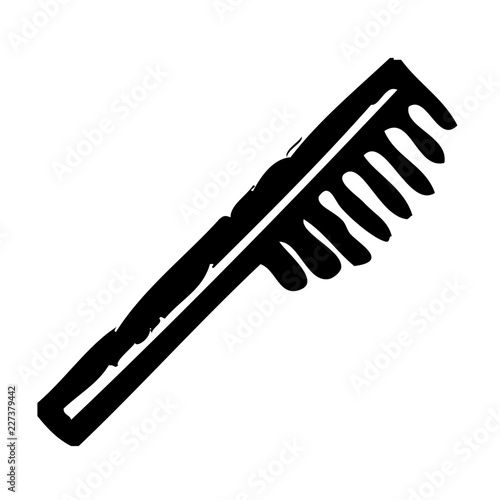 Hairbrush Hairdresser Barber Coiffeur Haircutter vector icon