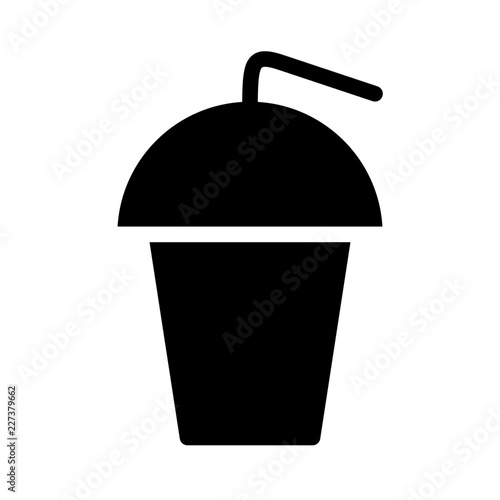Iced Coffee Frappe Cafe Restaurant Bar Coffein Coffee vector icon