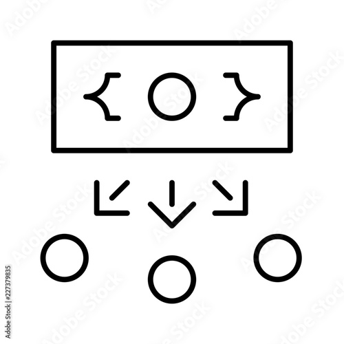 Installment Finance Charge Excange Money vector icon