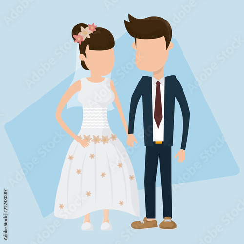 Wedding just married card