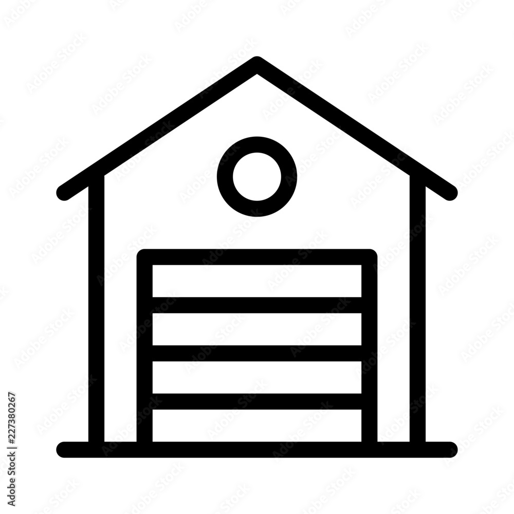Garage Real Estate Building Holdings vector icon Garage Real Estate Building Holdings vector icon