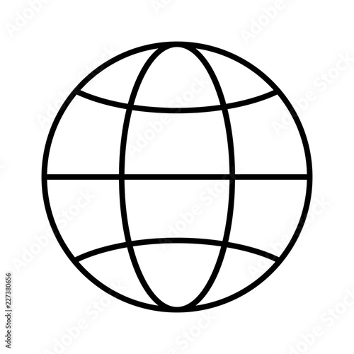 Globe World Communicate Broadcast News Television Newscast vector icon