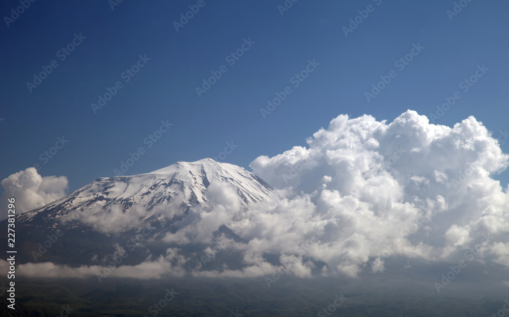 Mount Agri (Ararat), Dogubeyazit, Turkey. Mount Agri is the highest mountain in Turkey at 5165 meters and it is believed that Noah Ark is there.