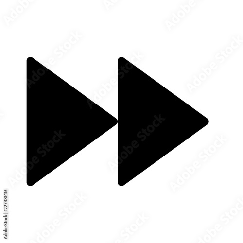 Forward Videoplayer Interface Software Web Media vector icon