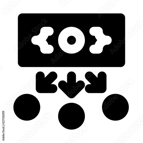 Installment Finance Charge Excange Money vector icon