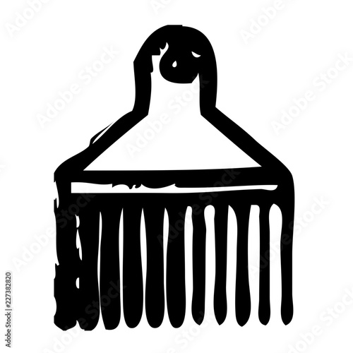 Hairpicker Hairdresser Barber Coiffeur Haircutter vector icon