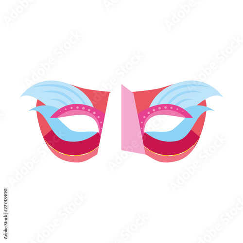 mask with feathers accessory carnival festival