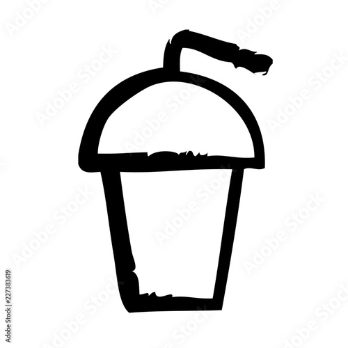 Iced Coffee Frappe Cafe Restaurant Bar Coffein Coffee vector icon