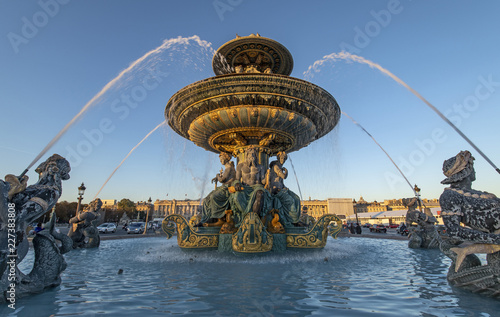  Fountain at Place de la Concorde, Paris, France