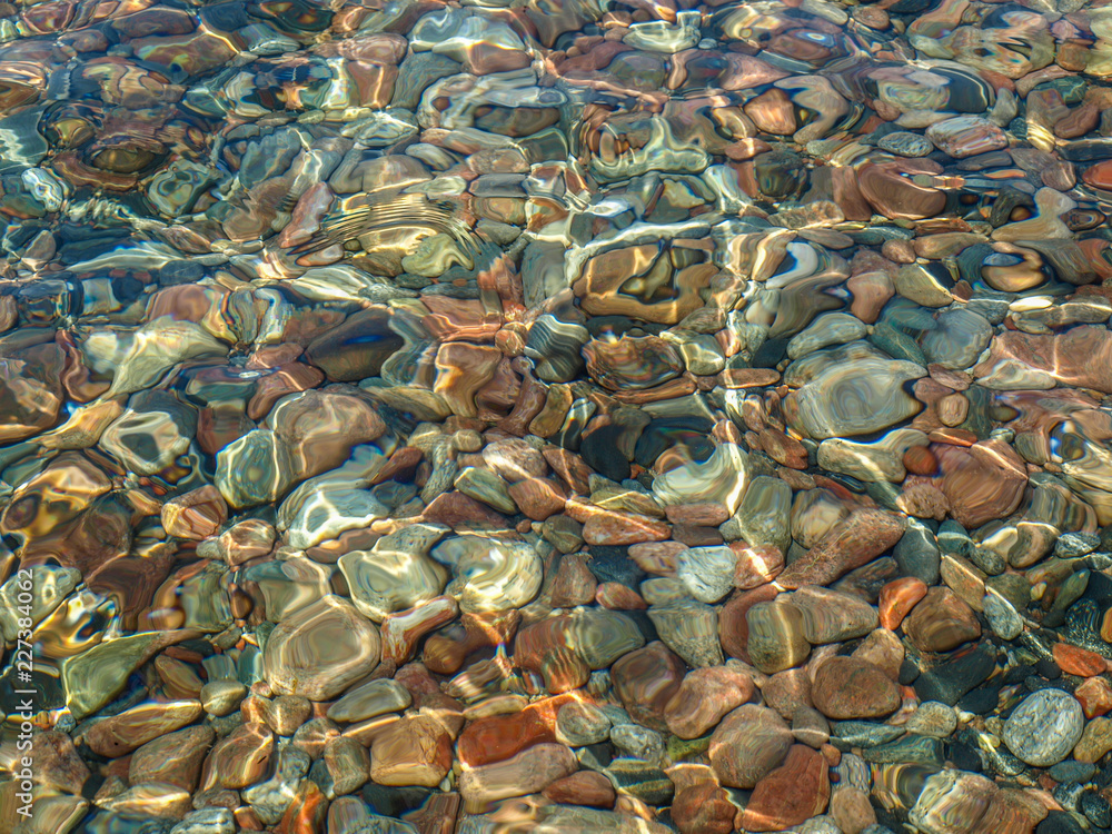 Clear water of the world's largest freshwater lake Clear water of the world's largest freshwater lake