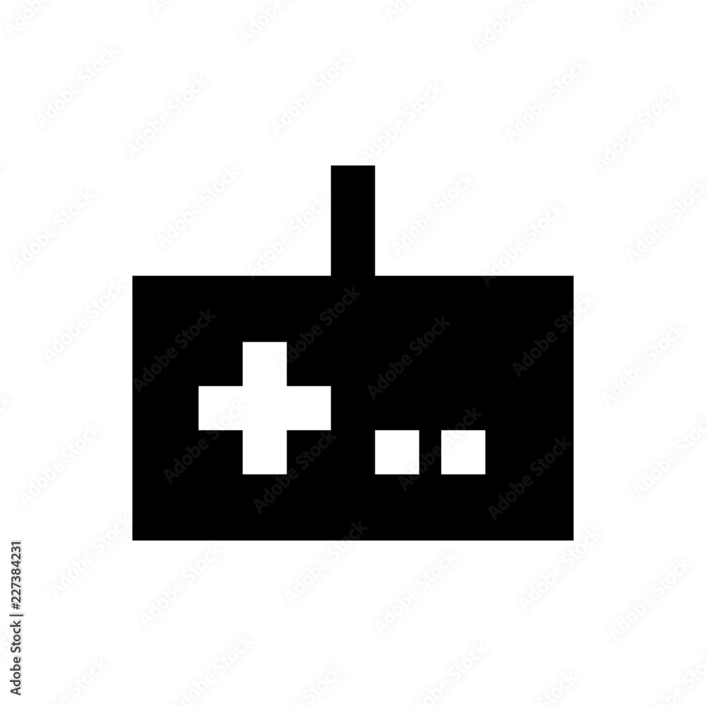 Fototapeta premium Gamepad Wire Media Multimedia Electronics Hardware vector icon
