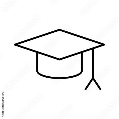 Freshman School Education Mortarboard Learn vector icon