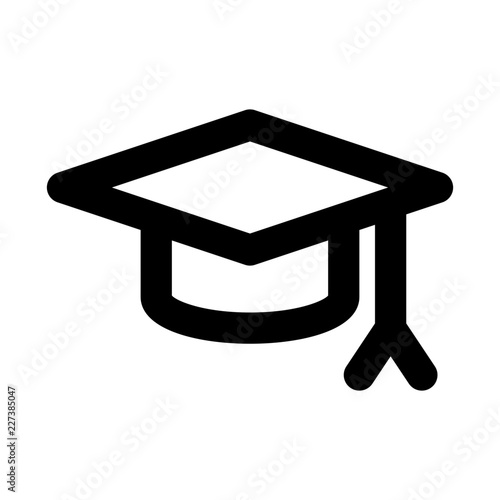 Freshman School Education Mortarboard Learn vector icon
