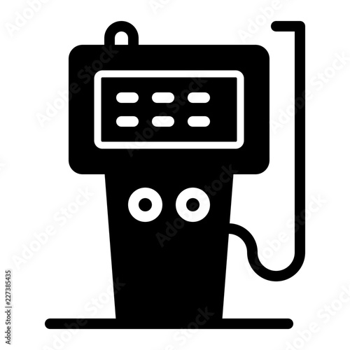 Fuel Patrol Station Location Map Place Spot Position vector icon