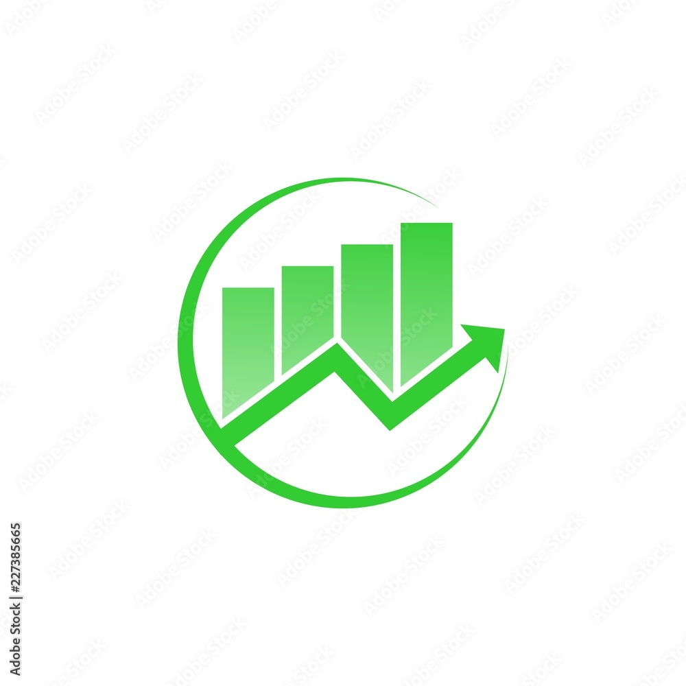 stock market finance consultant vector logo design stock market finance consultant vector logo design