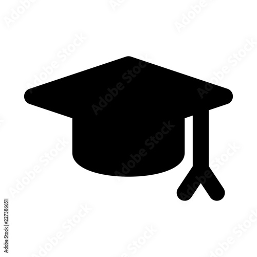 Freshman School Education Mortarboard Learn vector icon
