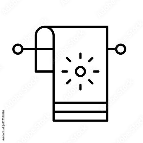 Hotel Towel Service Booking Trip Travel vector icon