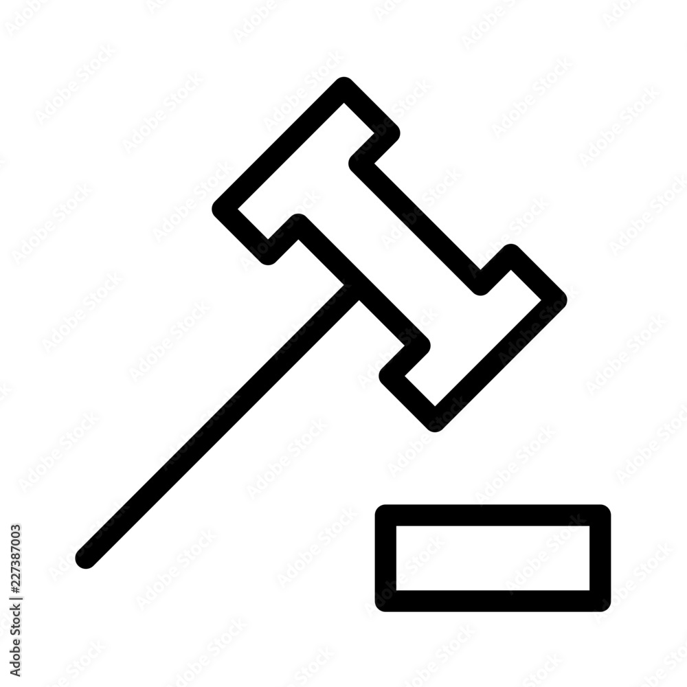 Gavel Justice City Town Map Locations vector icon Gavel Justice City Town Map Locations vector icon