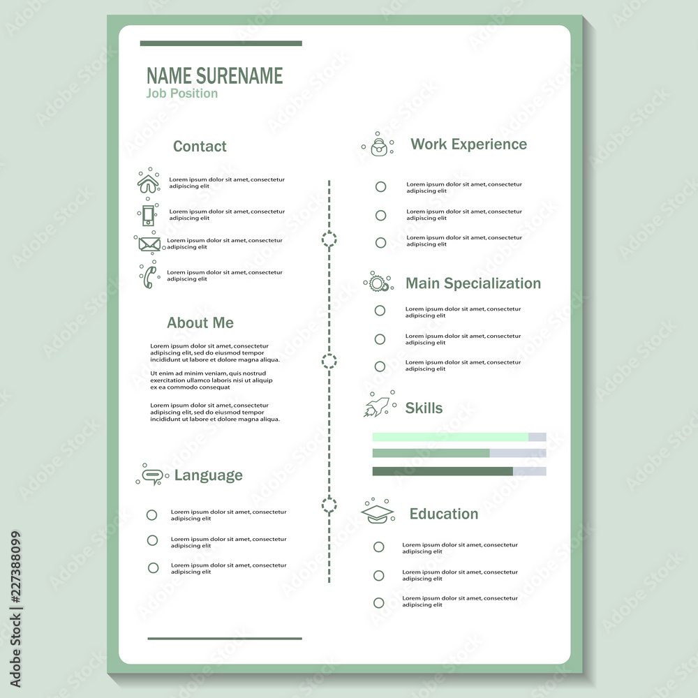 Creative cv resume vector Creative cv resume vector