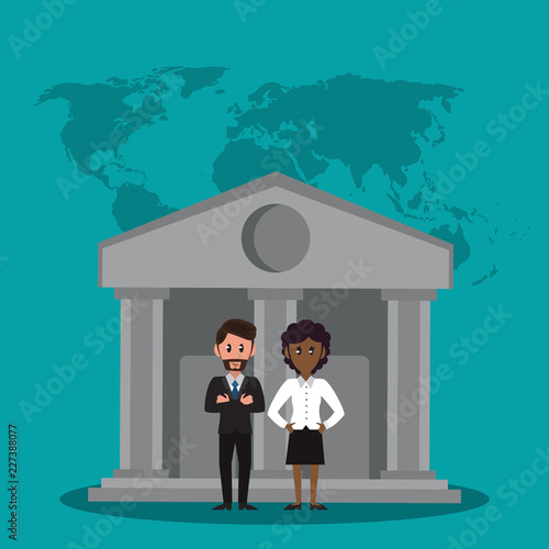 Business bankers teamwork