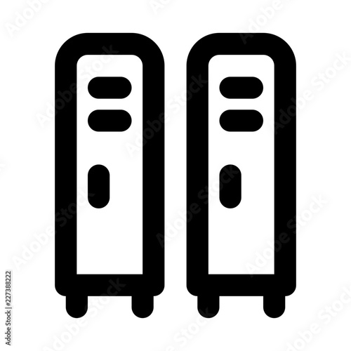 Locker Education School Learning Creation Culture vector icon
