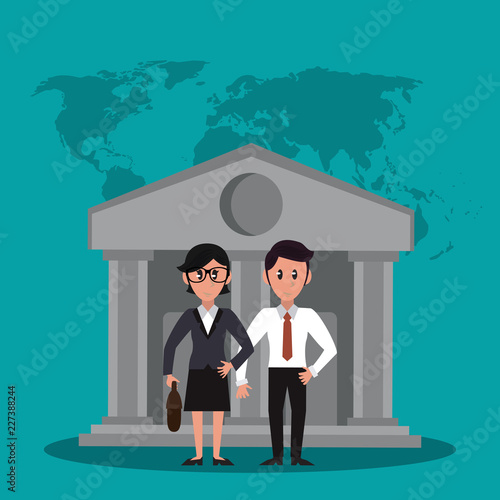 Business bankers teamwork