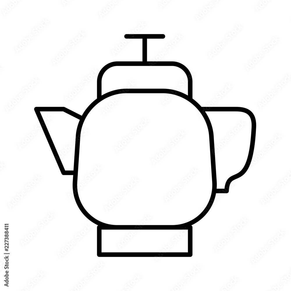 Kettle Pot Restaurant Bar Coffein Coffee vector icon Kettle Pot Restaurant Bar Coffein Coffee vector icon