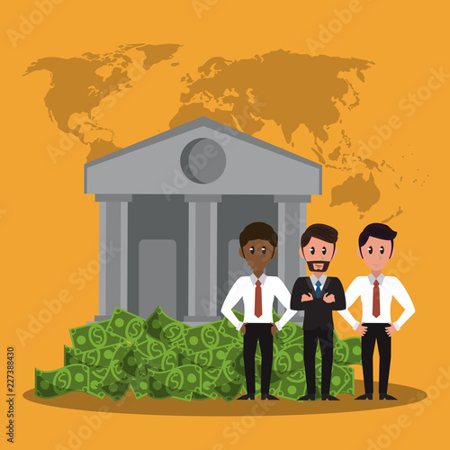 Business bankers teamwork