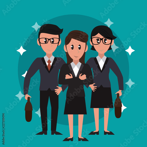 Business bankers teamwork