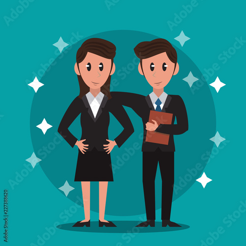 Business bankers teamwork
