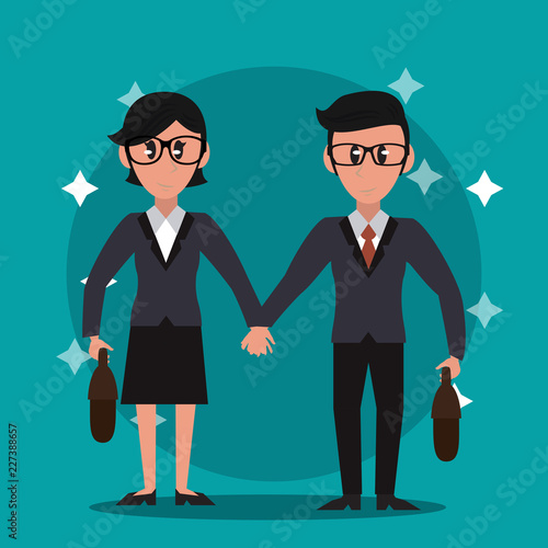 Business bankers teamwork