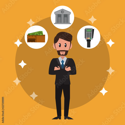 Business bankers cartoon