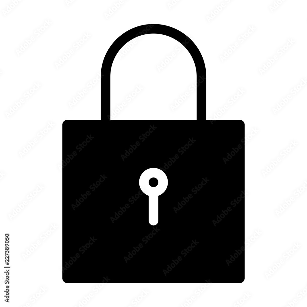 Lock Interface App Gui Software Buttons vector icon Lock Interface App Gui Software Buttons vector icon