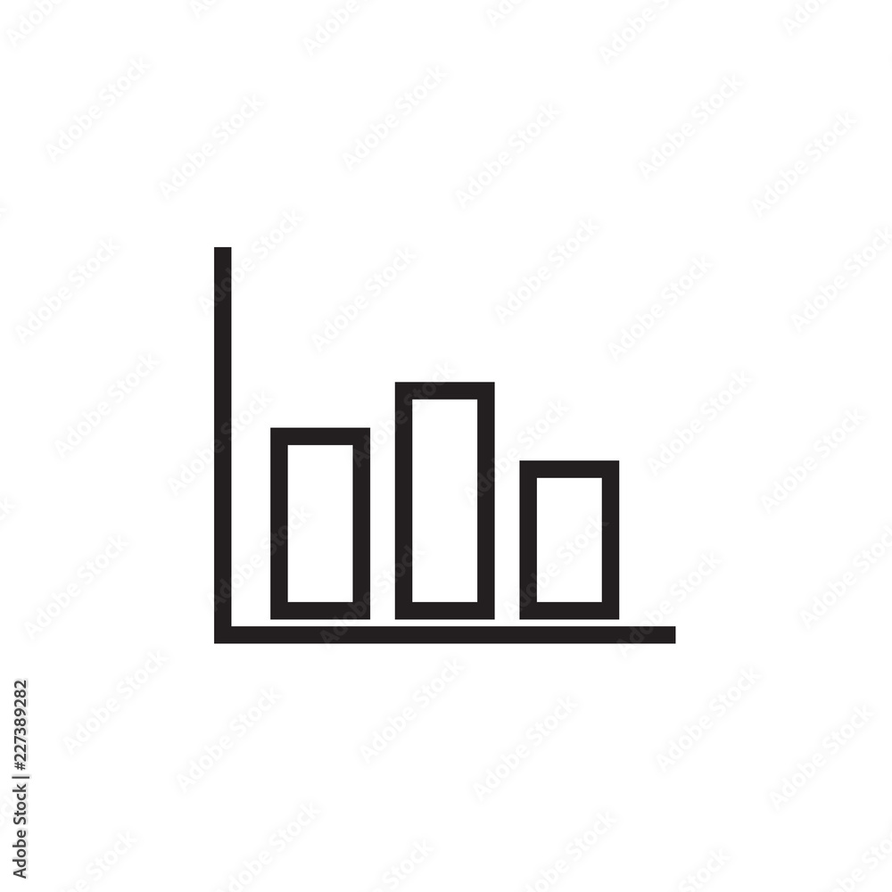 Growing graph icon, vector eps 10 Growing graph icon, vector eps 10