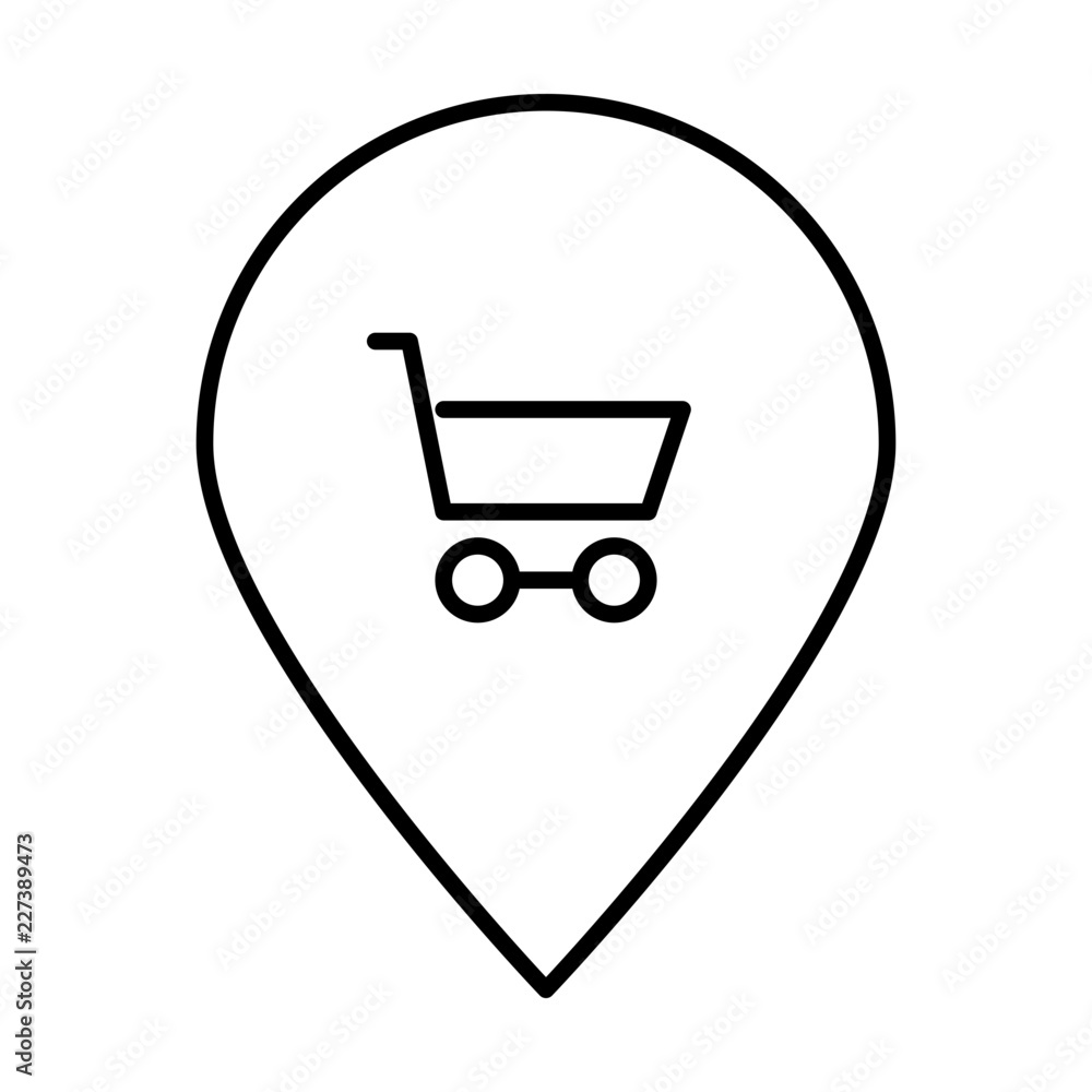 Location Next Supermarket Train Real Estate Agency Agent Broker vector icon Location Next Supermarket Train Real Estate Agency Agent Broker vector icon