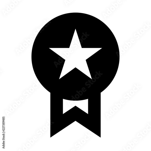 Medal Award Service Best Winner vector icon