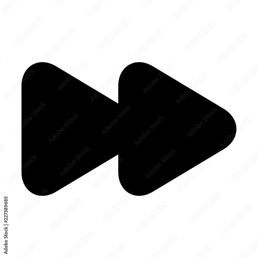 Media Controlls Forward Track Gui Web vector icon Media Controlls Forward Track Gui Web vector icon