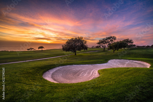 Golf Course Sunset photo