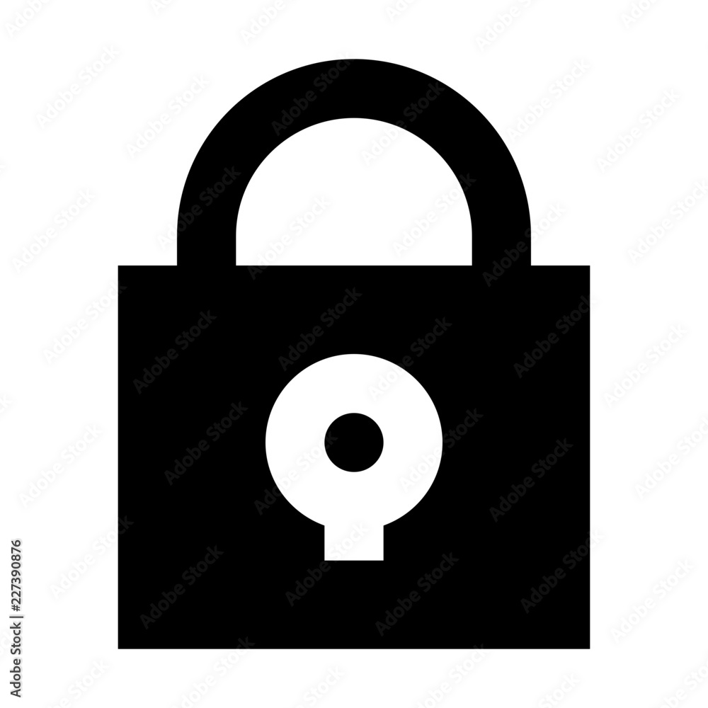 Lock Protect Security Gui Web vector icon Lock Protect Security Gui Web vector icon