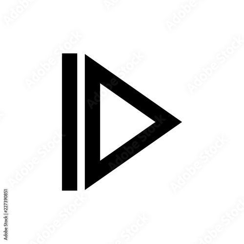 Media Controlls Slomo Forward Gui Web vector icon