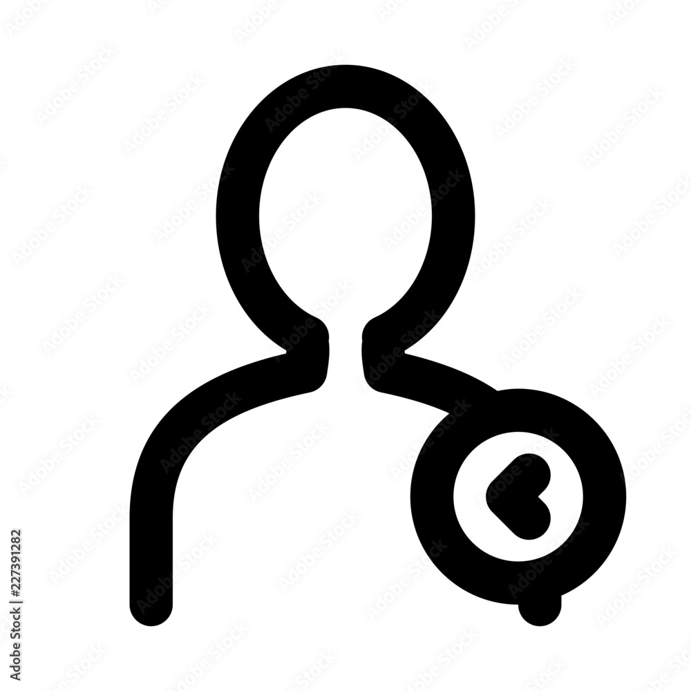 Male User Pervious Account Interface Login vector icon