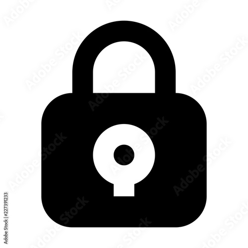 Lock Protection Security Secure Antivirus vector icon