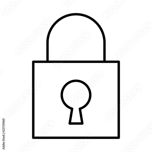 Lock Computer Interface User Program vector icon