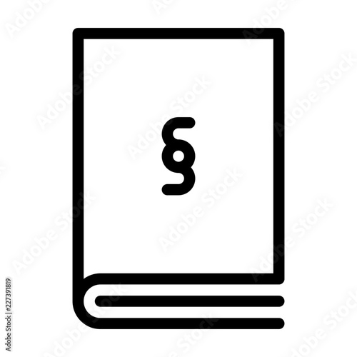 Law Book Lawyer Judge Judgement Law vector icon