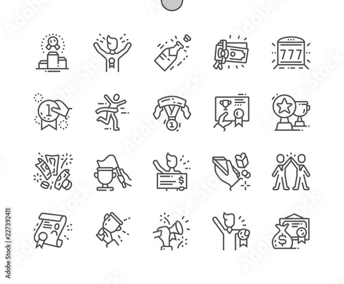 Winning Well-crafted Pixel Perfect Vector Thin Line Icons 30 2x Grid for Web Graphics and Apps. Simple Minimal Pictogram
