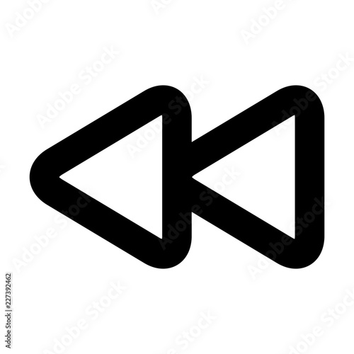 Free Download Media Controlls Rewind Track Gui Web vector icon - GFXLoad