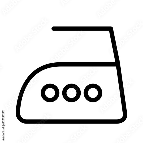 Iron Hot Household Housekeeping Clean Wash vector icon